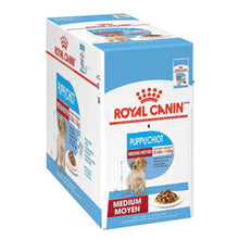 Load image into Gallery viewer, Royal Canin Medium Puppy Wet Food Pouches - 10x140g