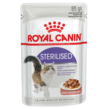 Load image into Gallery viewer, Royal Canin Wet Sterilised Cat Food Pouches 12x85g