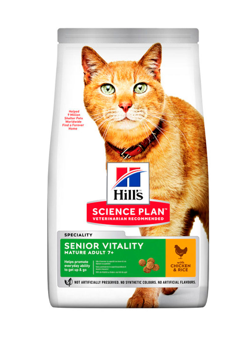 Hill's Science Plan Senior Vitality Chicken Adult Cat Food