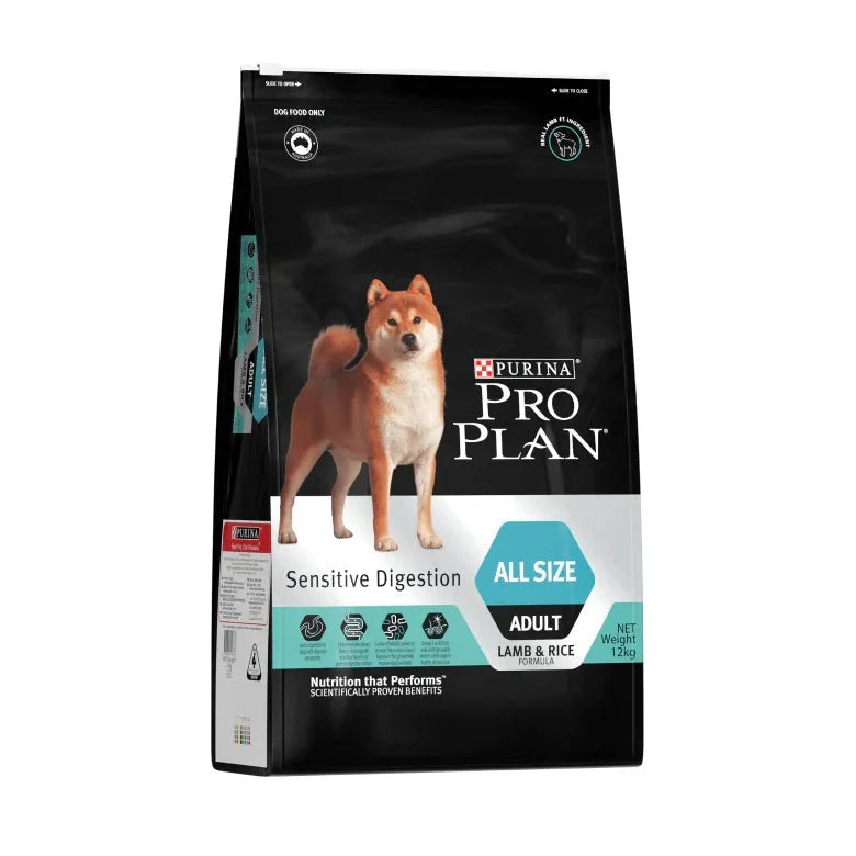 Purina Pro Plan Adult Dry Dog Food - For Sensitive Digestion - Lamb & Rice