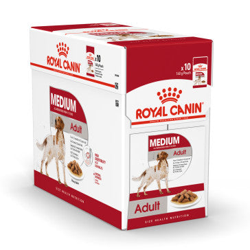 Royal Canin Medium Adult Adult Ageing 10+ Wet Food Pouches - 10x140g