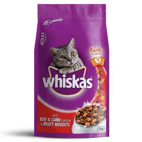 WHISKAS (Beef & Lamb) 1kgHappy Pawz  pet store